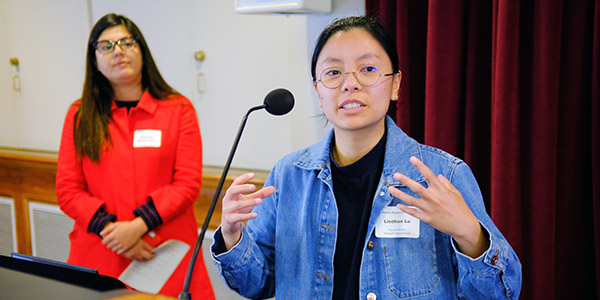 Assistant Professor Elizabeth Ramirez-Soto (left)