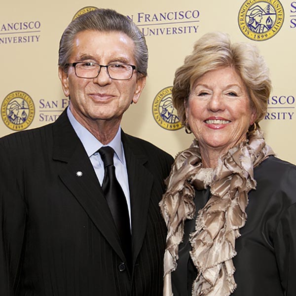 George and Judy Marcus posing