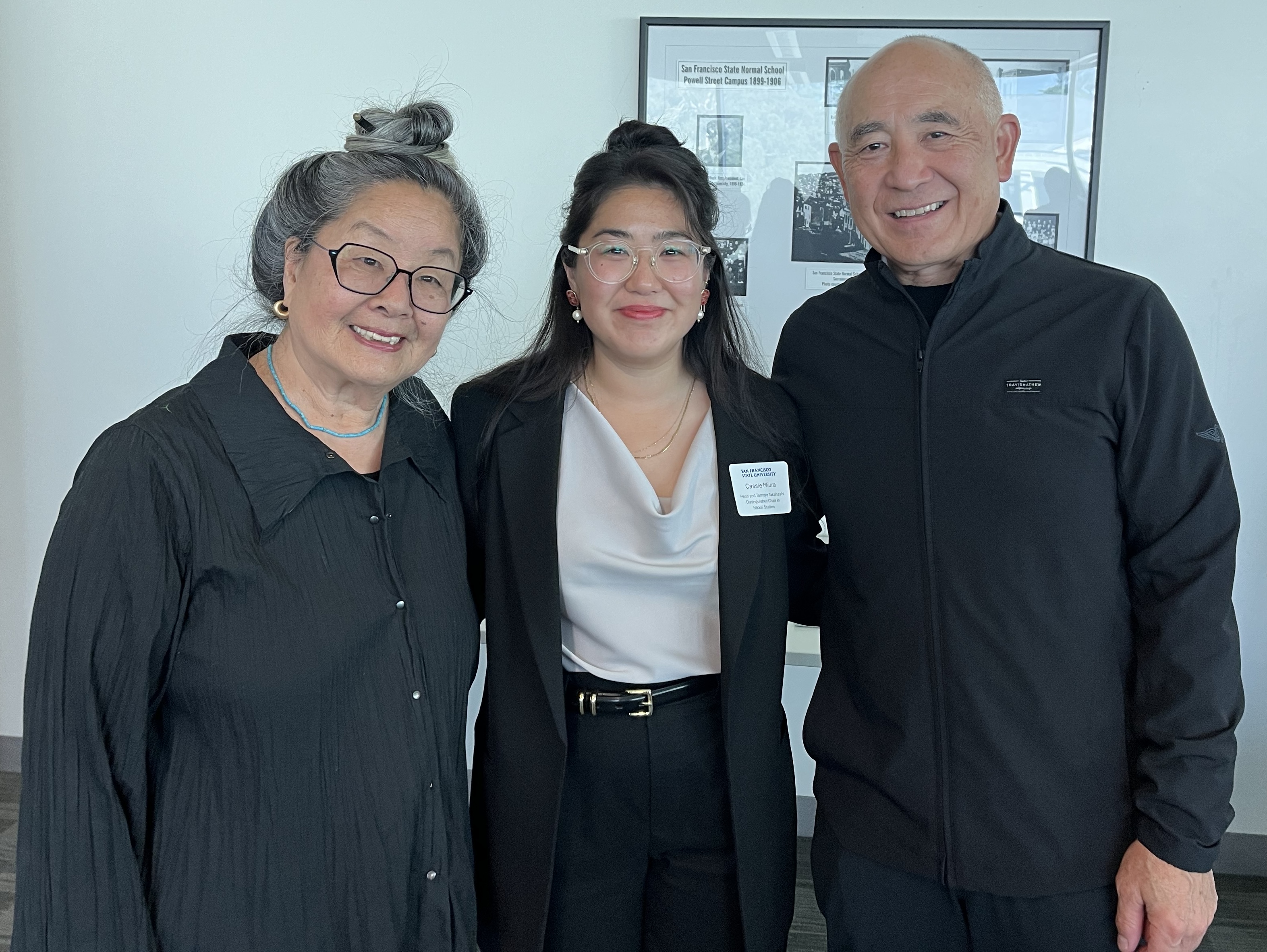 Cassie Miura with Don Endo and Tomoye Takahashi