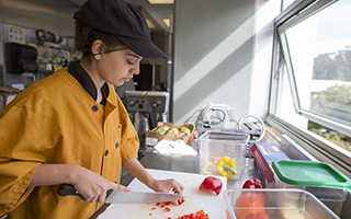 Chef preparing food