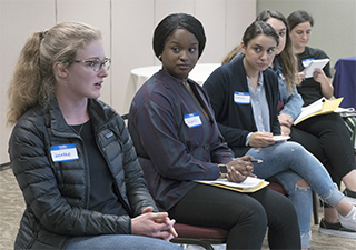 Students talking