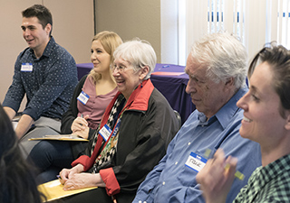 Linda and Frank Kurtz (center) attend Professor Chen's workshop