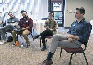 Students talking