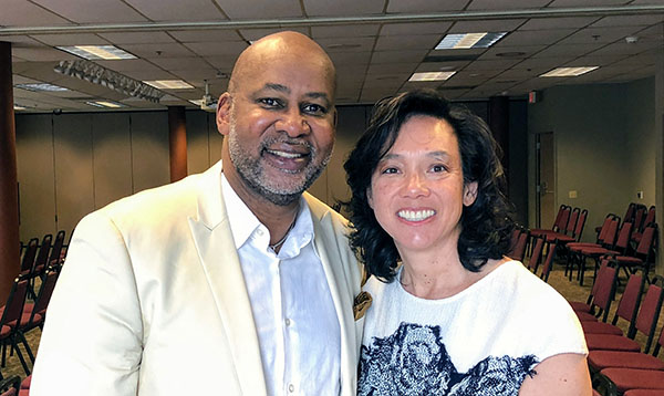 Orlando Harris, Director of CSLD (left) and Kathy Kwan (right)