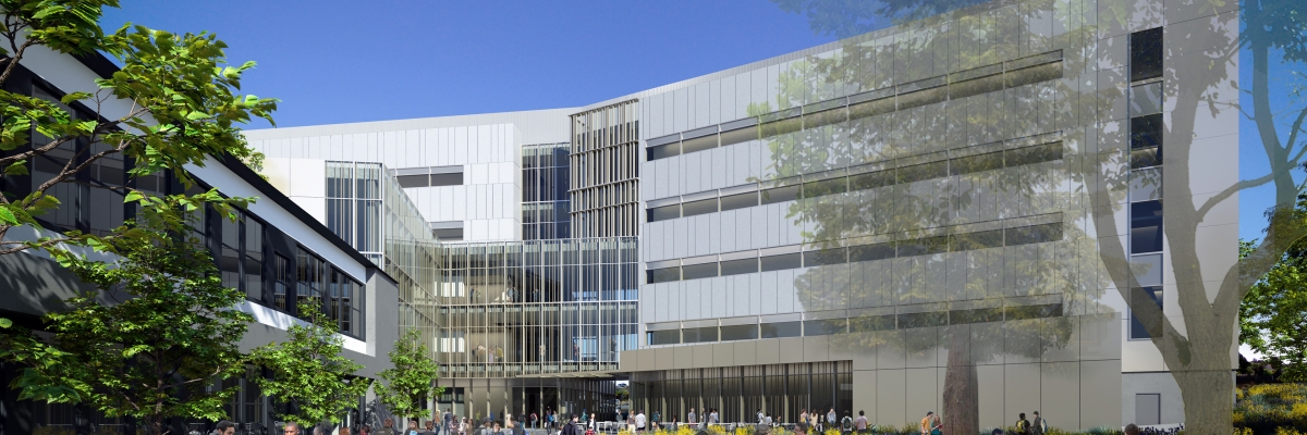 Architect rendering of SEIC from quad