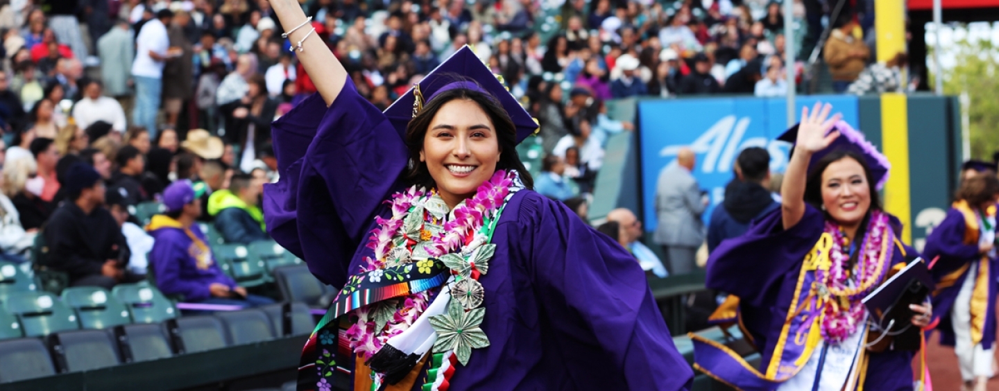 Commencement image of graduating student