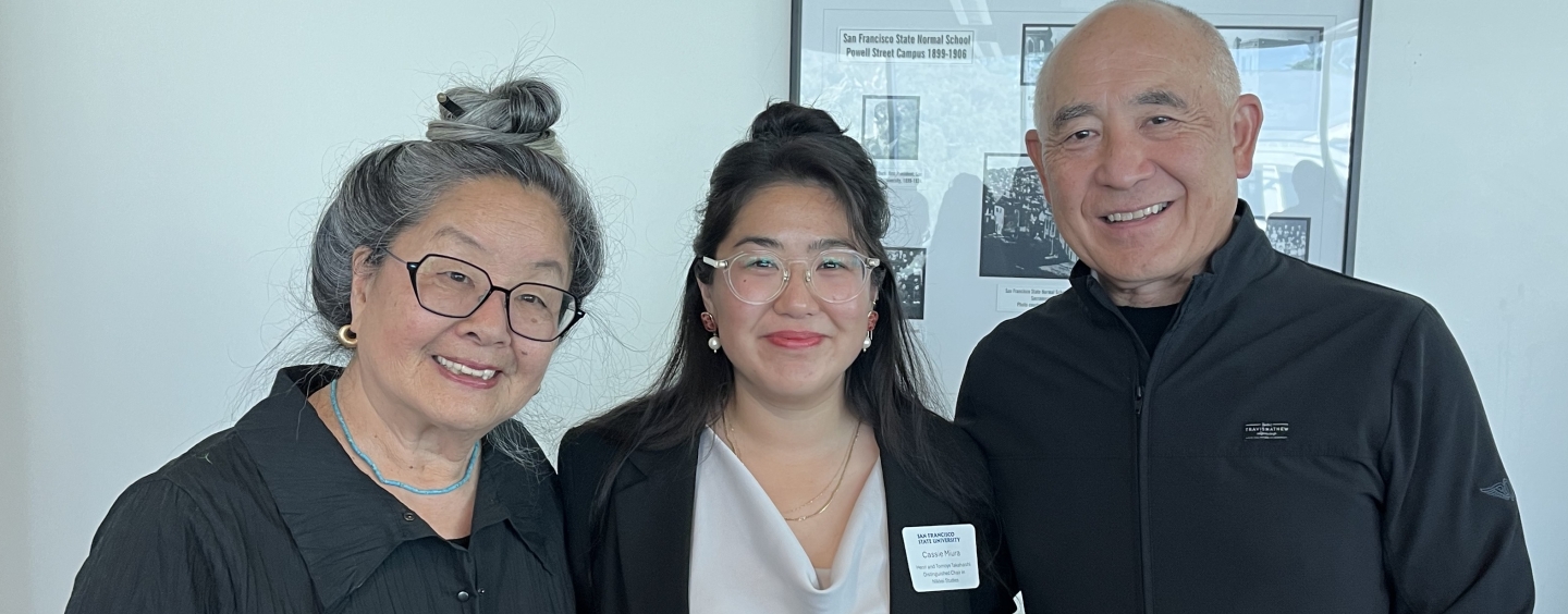 Cassie Miura with Don Endo and Tomoye Takahashi