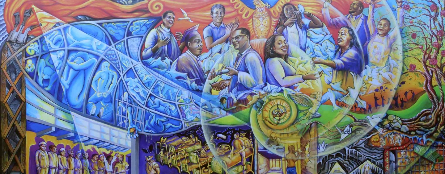 Mural of Black legends and heroes