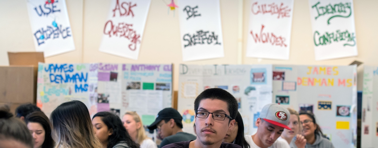Students in a classroom