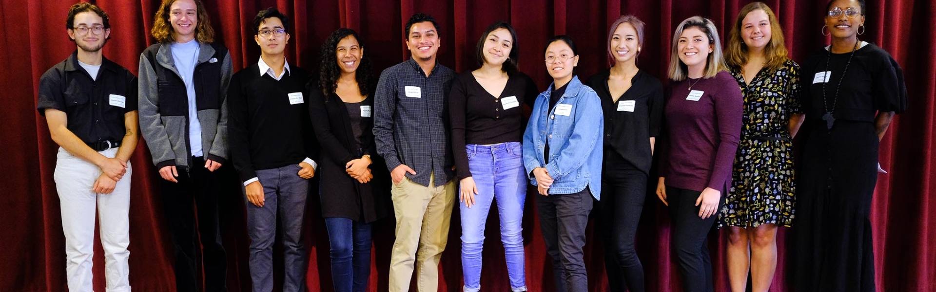 The 2019 cohort of undergraduate Marcus Research Awards winners