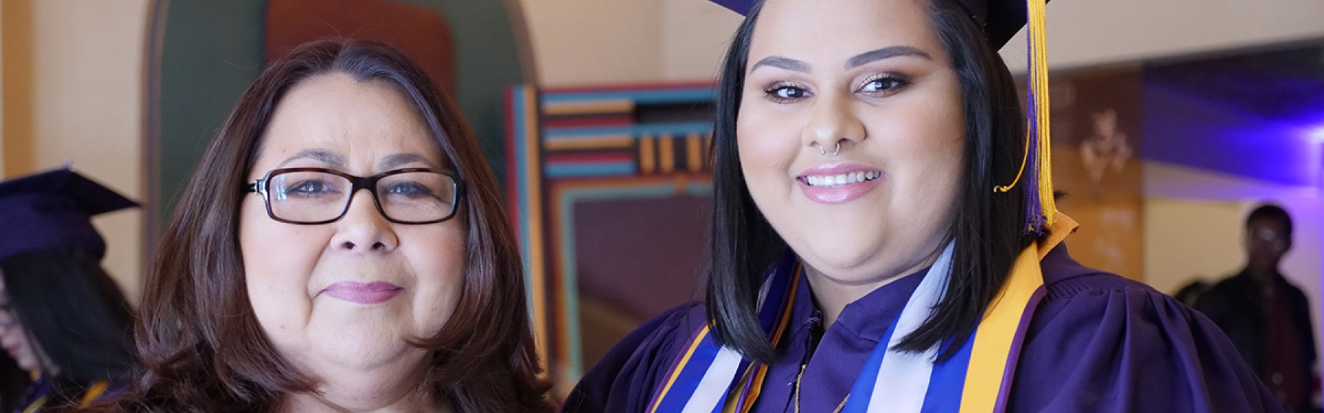Latina Studies graduate with her mother
