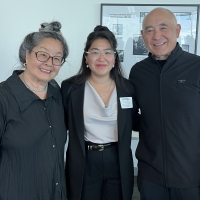 Cassie Miura with Don Endo and Tomoye Takahashi