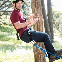 Ian in the middle of an activity