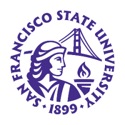 Headshot placeholder - San Francisco State University primary logo in purple