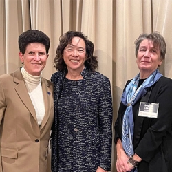 PLFP 10th anniversary - President Lynn Mahoney, Kathy Kwan, Sophie Clavier