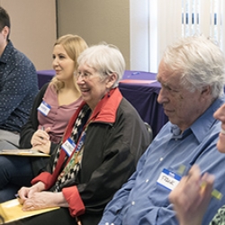 Linda and Frank Kurtz (center) attend Professor Chen's workshop