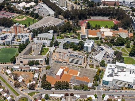 aerial view of SFSU