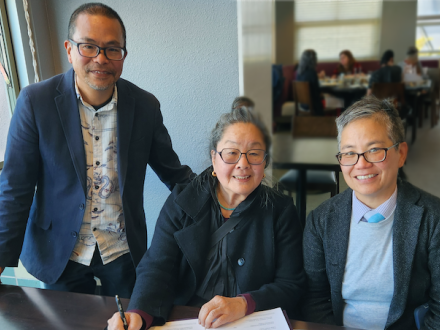 Takahashi donor with provost and professor