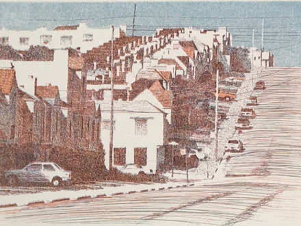 print of a Sunset district street