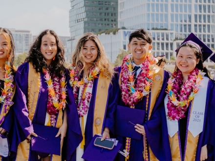 SFSU students at Commencement