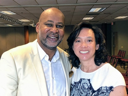 Orlando Harris, Director of CSLD (left) and Kathy Kwan (right)